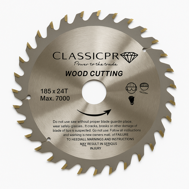 ClassicPro 185mm 24T TCT Circular Saw Blade – Smooth Crosscutting Performance