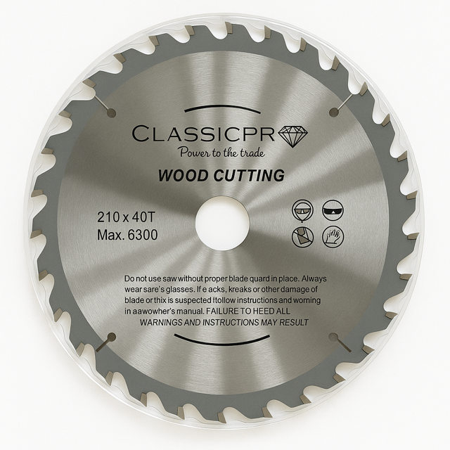 ClassicPro 210mm 40T TCT Circular Saw Blade – Smooth Crosscutting for Bigger Jobs