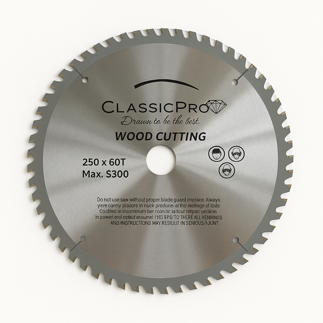 ClassicPro 250mm 60T TCT Circular Saw Blade – Fine Crosscutting for Clean Results