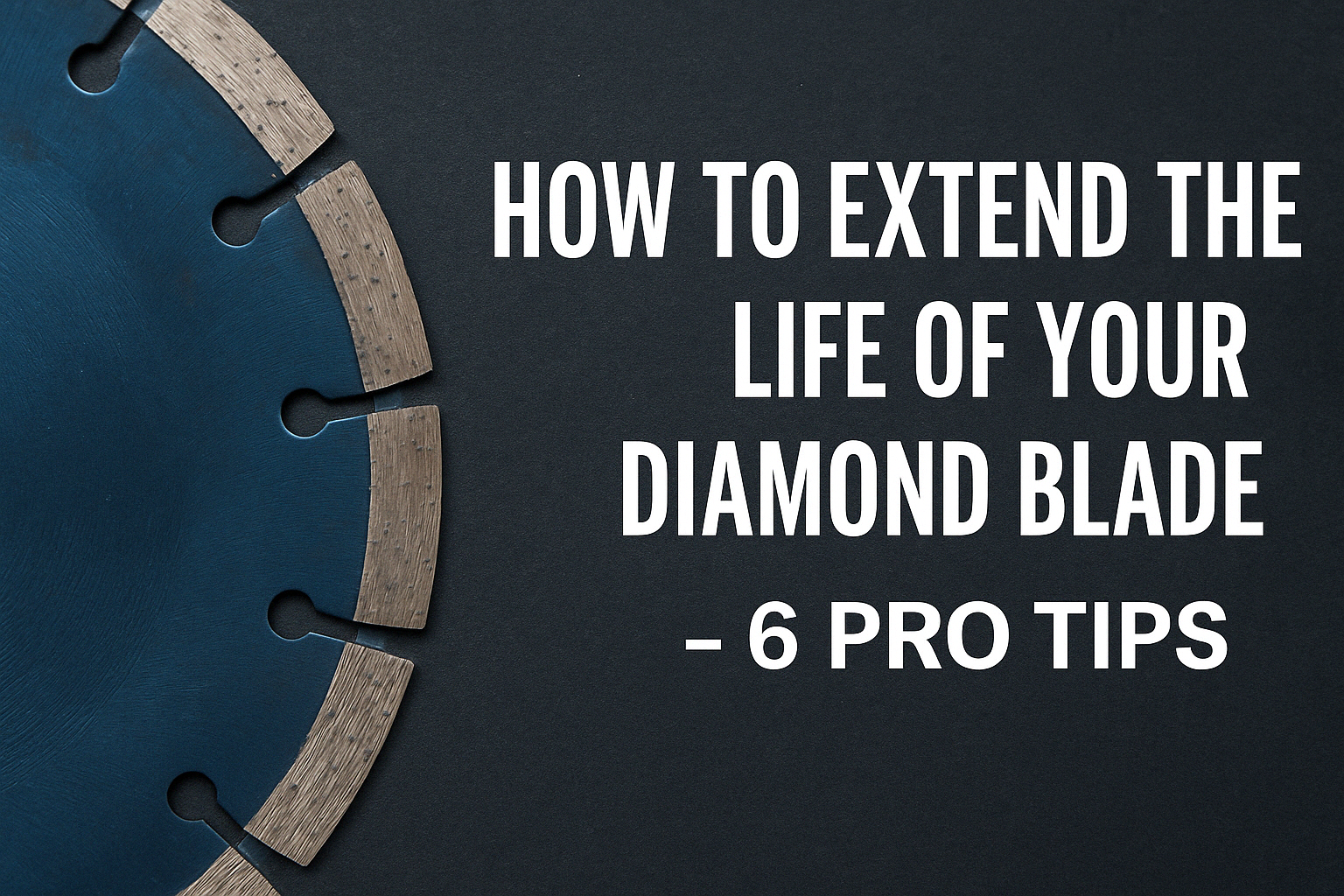 How to Extend the Life of Your Diamond Blade – 6 Pro Tips